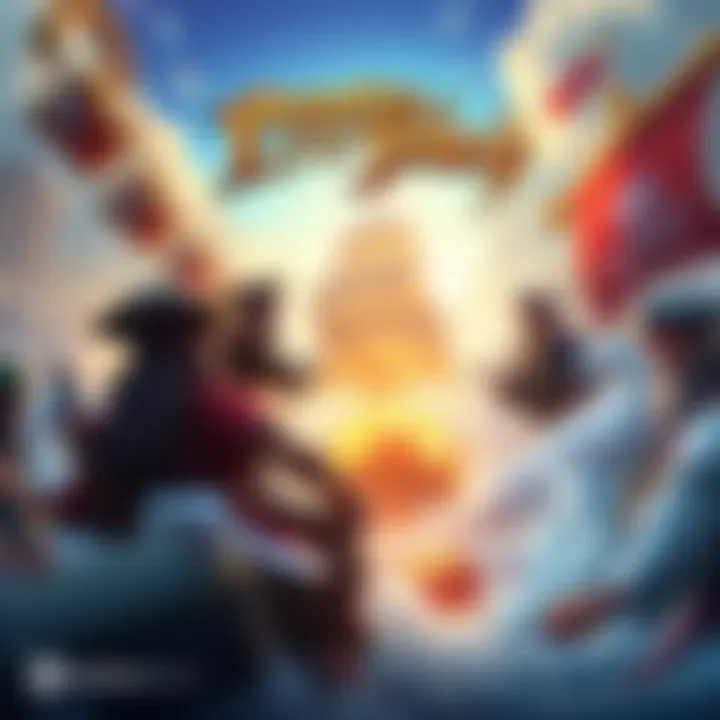 Pirates of the Dawn Gameplay A screenshot showing gameplay from Pirates of the Dawn, featuring colorful graphics, pirate characters, and treasure symbols.