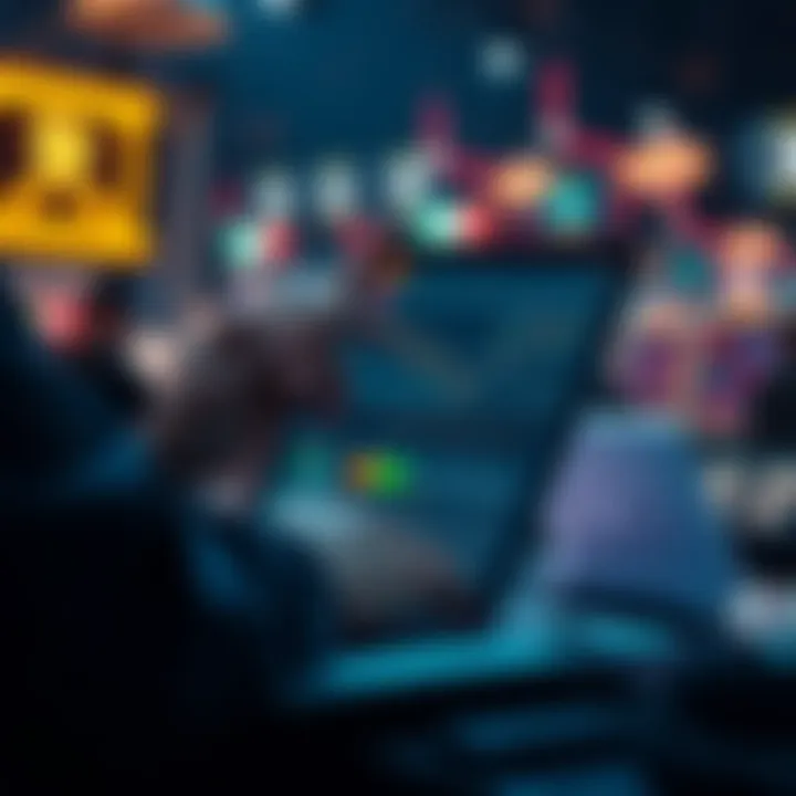 Plat4 Account Wagering Insights A person analyzing betting statistics on a laptop, showing potential profits and wagering details for a Plat4 account.