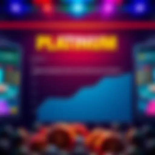 Graph showing weekly and monthly bonus amounts for Platinum 1 tier with minimal wagering