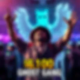 A joyful player with arms raised in celebration after winning $6,100 while playing Ghost Gang with full screen wilds