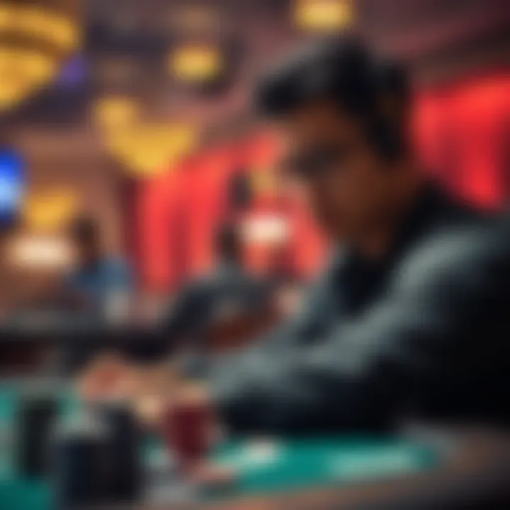 Poker player analyzing a decision to call with Kings against a big bet in a tournament