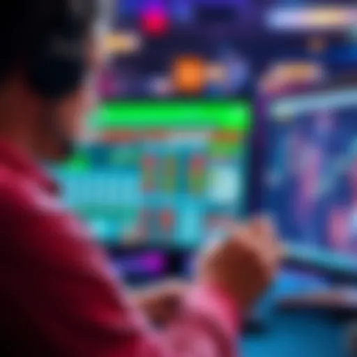 A poker player checks their tournament earnings on a computer screen, with Hendon Mob site visible.