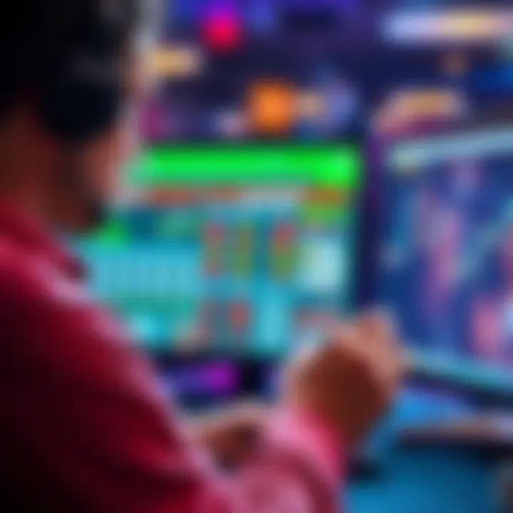 A poker player checks their tournament earnings on a computer screen, with Hendon Mob site visible.
