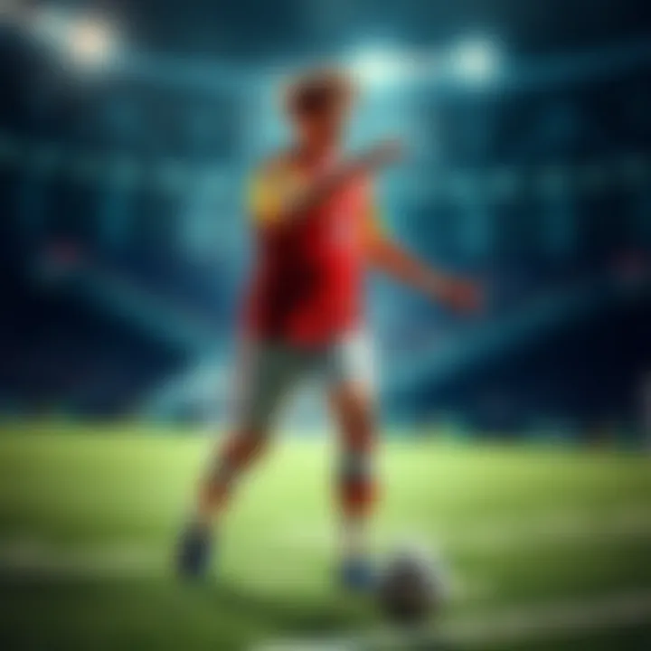 A player in a sports uniform, previously marked as DNP, in action during a game, showing determination and excitement on the field.