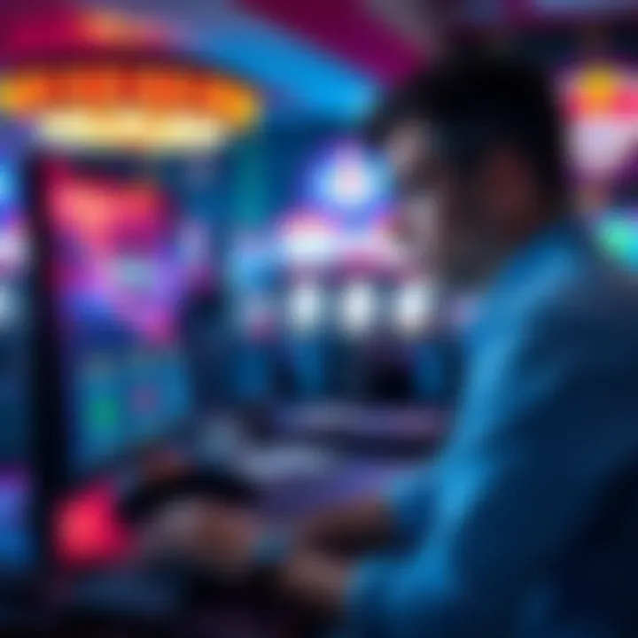 A frustrated player looking at their computer screen showing limited winnings at Bovada Casino