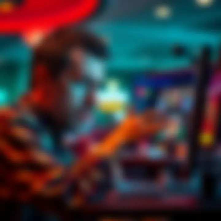 Player Expressing Frustration A frustrated casino player showing disappointment while looking at a computer screen with a casino website open, representing issues with redemptions and customer service.