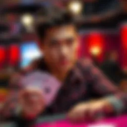 A poker player contemplating their next move with K/10o from the Under The Gun position, showing a focused expression.
