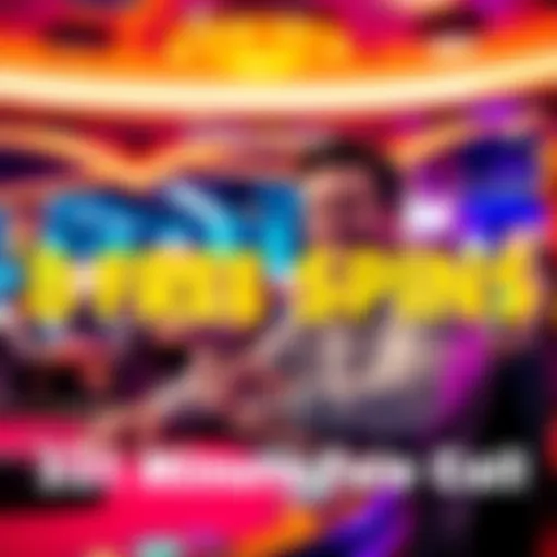 Player on phone for free spins A person holding a phone and smiling while sitting at a gaming table, excited about claiming free spins