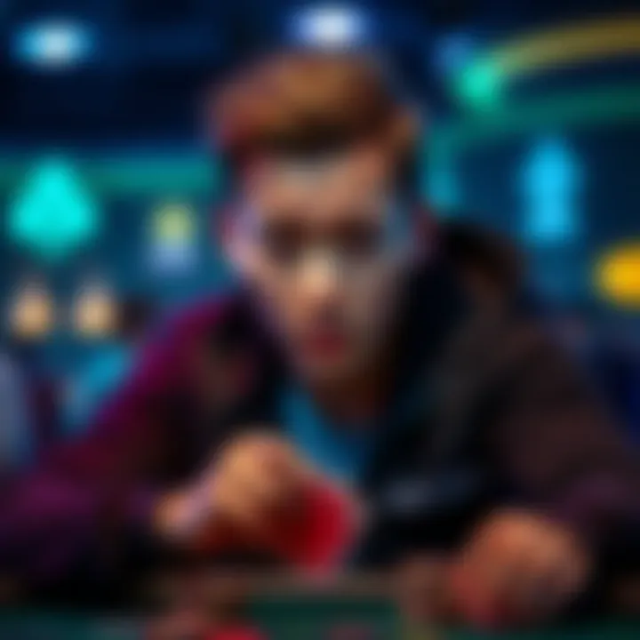 Player Reacts to Bad Beat Poker player looks shocked after losing a crucial hand during a high-stakes tournament