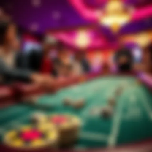 A player rolls real dice at a craps table in Pechanga, surrounded by onlookers intrigued by this new addition.