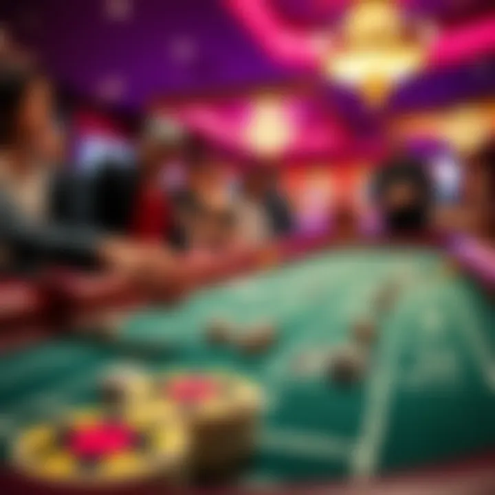 A player rolls real dice at a craps table in Pechanga, surrounded by onlookers intrigued by this new addition.