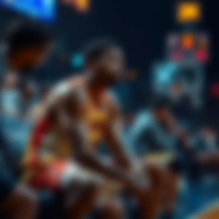 Basketball player sitting on bench looking frustrated after scoring only 6 points in a crucial game
