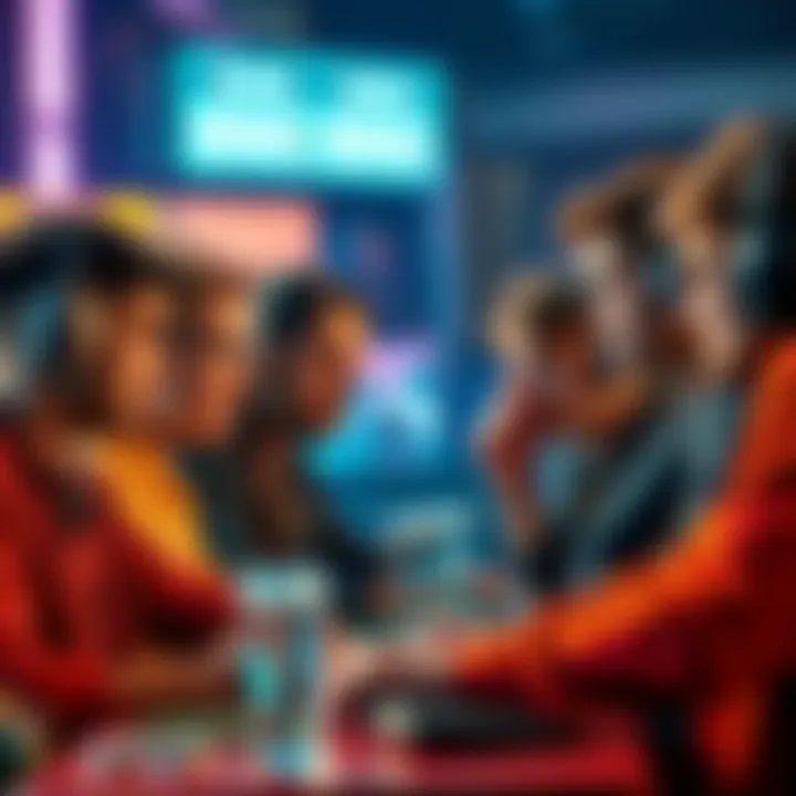 Players Discuss Gaming Fairness Group of players expressing frustration about frequent losses in a gaming session, highlighting concerns over fairness and legitimacy.