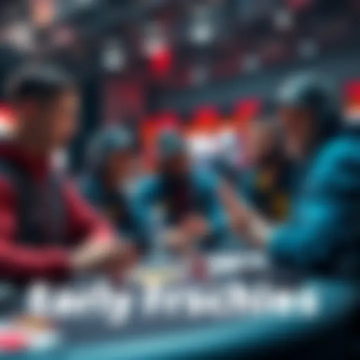 Group of players expressing concerns over early payout restrictions in a team setting