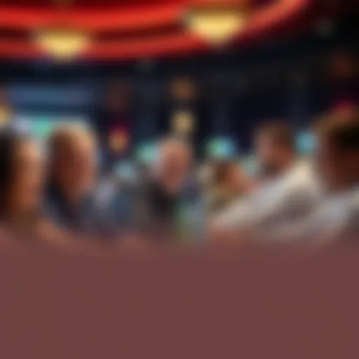 Group of players at tables in BetCrown Casino, smiling and engaged in games