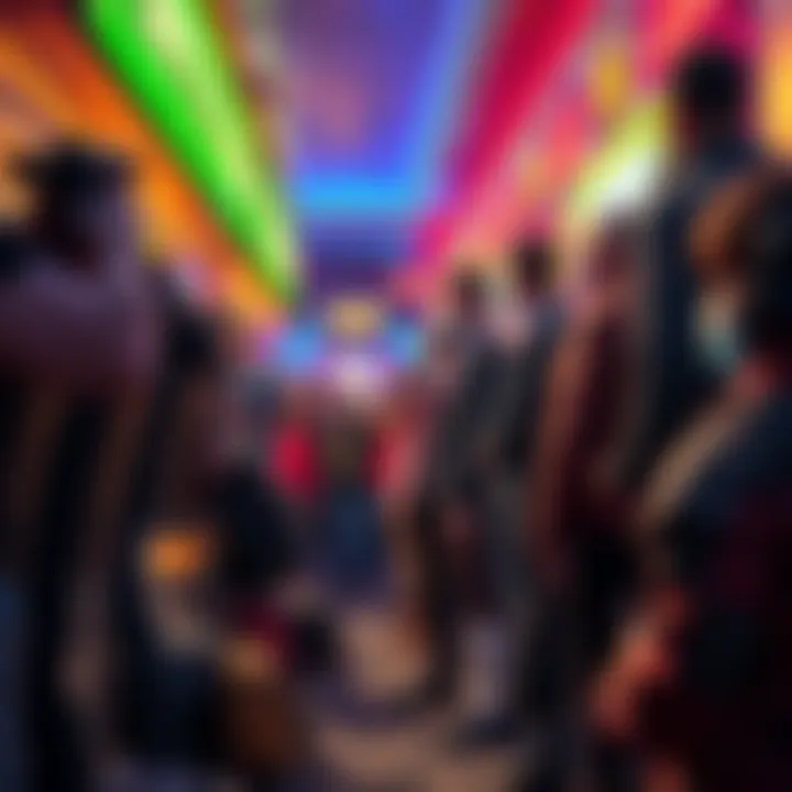 A crowded line of players waiting at Ignition Casino, looking frustrated due to a long wait.
