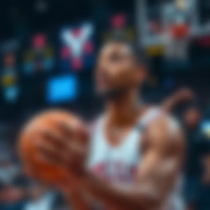 A basketball player looks surprised as he takes his only shot during a match, with fans in the background showing disappointment.