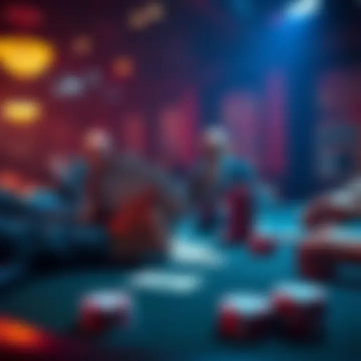 A player analyzing their hand of AAKTds while looking at a challenging flop on a poker table