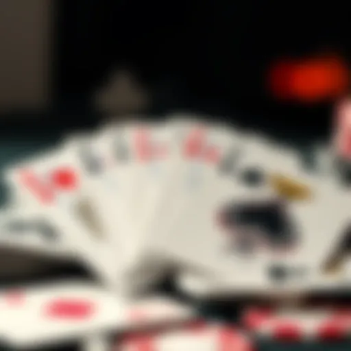 A close-up of plastic playing cards identified as Bicycles, showing the unique design and branding of KEM and Fournier cards used in poker tournaments