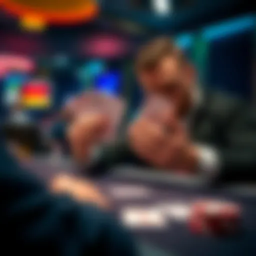 A player analyzing their poker hand featuring Ace off suit with ranks 2-K before the flop