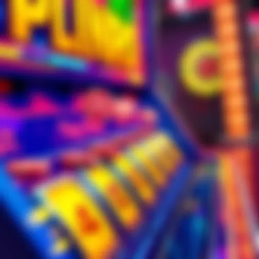 Colorful Plinko board showing chips falling into slots