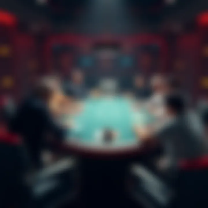 A Pot-Limit Omaha poker table showing players engaged in a game, illustrating 3-betting strategy.