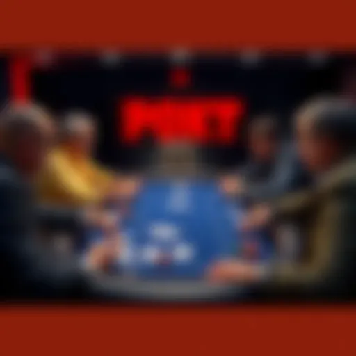 A poker table with players considering their pre-flop decisions, focusing on a hand with AA44 in a Pot-Limit Omaha game.