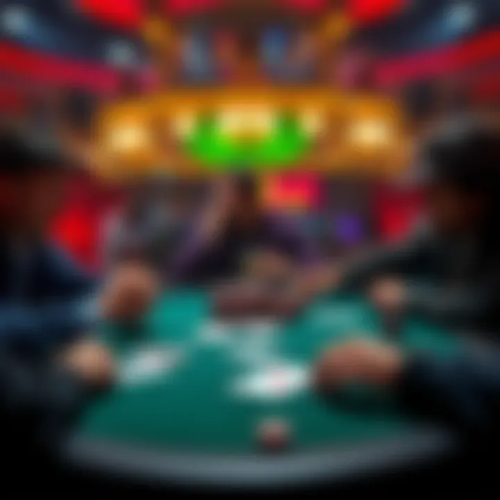 Pocket Queens in a Poker Game A poker table scene with players focusing on their cards, featuring pocket queens prominently displayed.