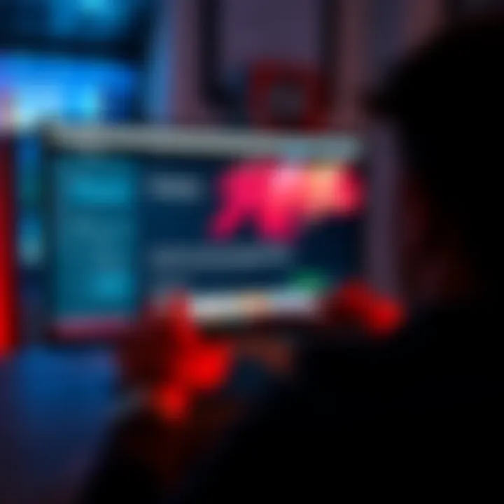 A person looking at a computer screen with the Podamax website open, analyzing user reviews and experiences.
