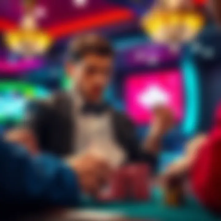 A poker dealer at HCL misleading an opponent about revealed cards during a high-stakes game.