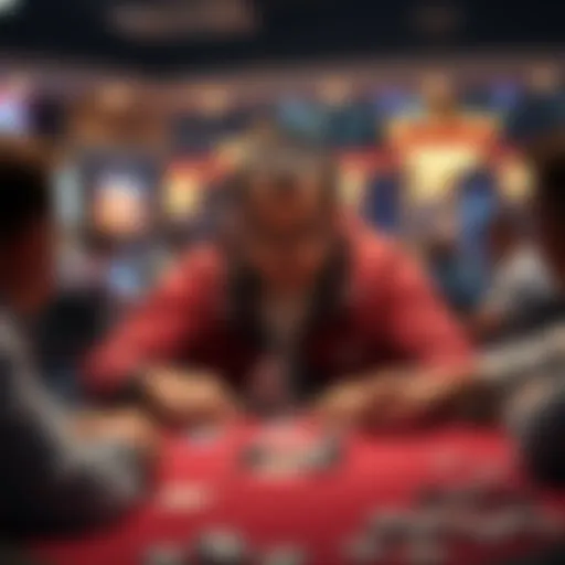 A tense moment at the poker table as a player inadvertently calls an all-in bet, risking a large sum of money.