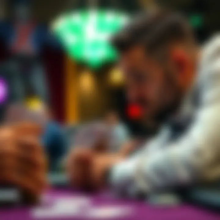 A player contemplates their move with pocket Jacks during a WSOP event after an opponent goes all-in