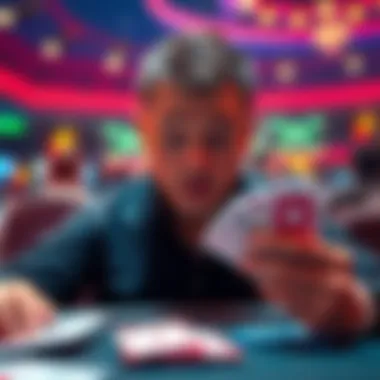 A new poker player stares at their cards with a look of disappointment after losing a big pot in Pot-Limit Omaha