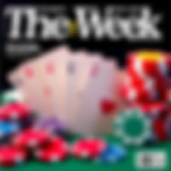 The Week magazine cover featuring poker cards and chips representing current culture and events.