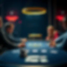 A player considers a decision at a poker table after hitting a flop of 6s5s3c with 99s, facing a large check-raise from the opponent.