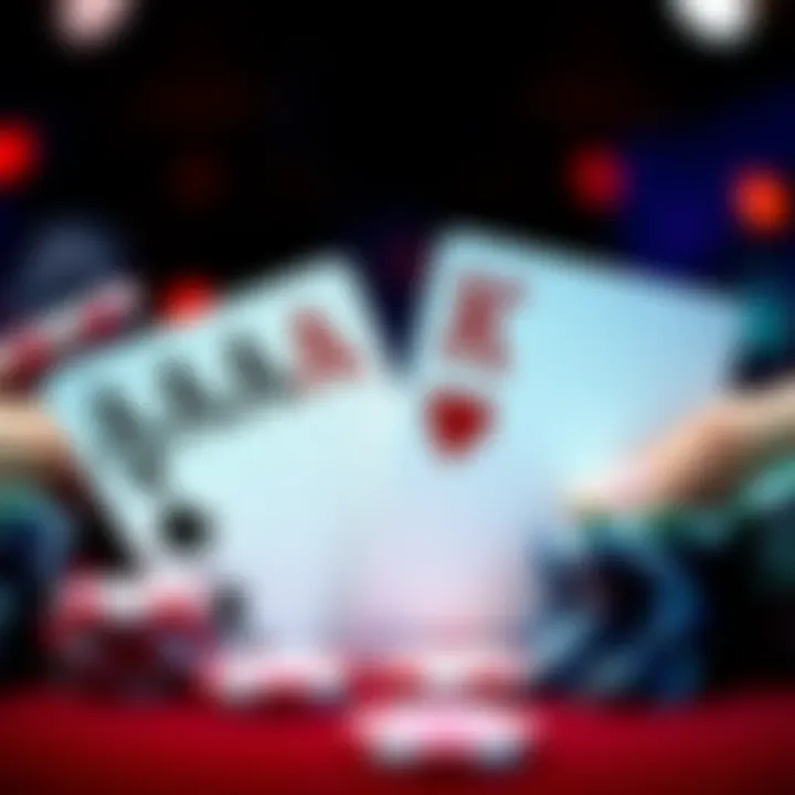 Two poker hands showing AA and KK during an all-in preflop scenario