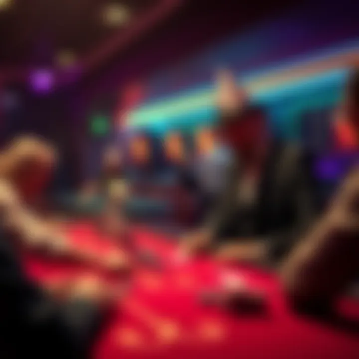 Experienced poker dealer setting up a game at a birthday party in NYC with poker tables and chips