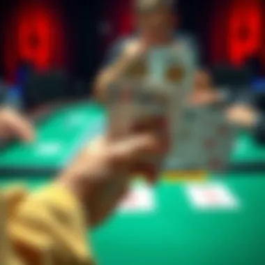 A hand holding two Kings on a poker table with an opponent showing two Aces, depicting a tense moment in the game.