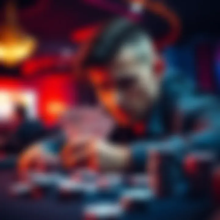 Poker Decision at Tournament A poker player contemplating their move with pocket nines against an all-in bet, with chips and cards in front of them at the table.