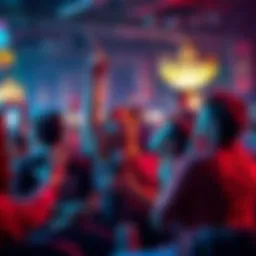 A group of poker fans excitedly discussing the new Pick Your PLO event at the World Series of Poker 2026.