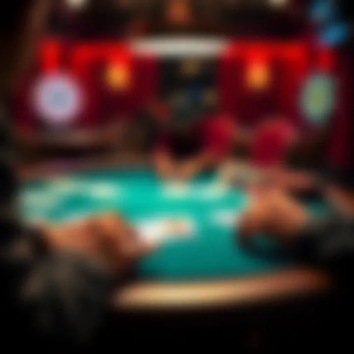 A poker table showing a hand with 6s5s and community cards. A player considers their next move as they analyze the situation.