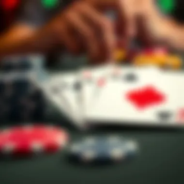 A close-up of poker chips and two Kings playing cards on a table, illustrating a high-stakes poker scenario.