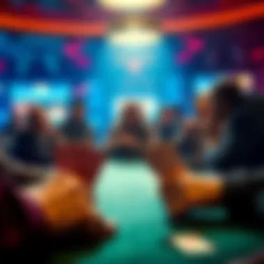 A poker player looks shocked at the table while facing a pair of aces against their AK suited cards during a game