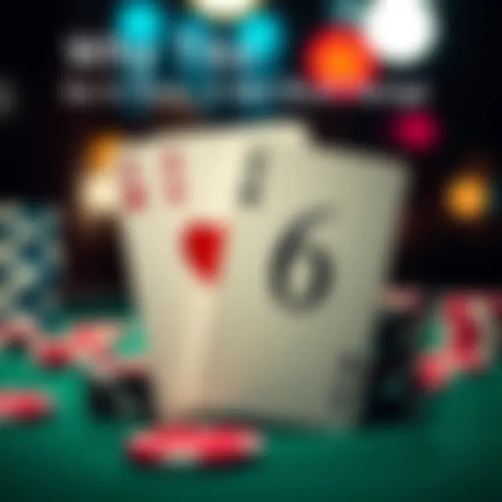 Two playing cards, T and 6, represent T6o in a poker game setting