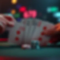 A visual comparison of poker hands showing J10o winning over K8o in a three-way scenario with 67s involved.