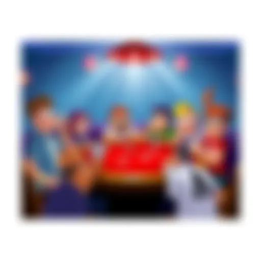 Poker Night with Characters A vibrant poker table scene featuring animated characters like Strong Bad playing cards in HD graphics.