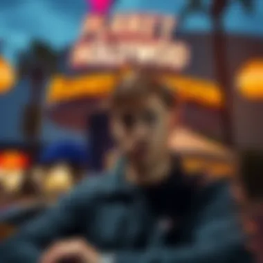 A professional poker player looking frustrated outside Planet Hollywood after being accused of card counting.