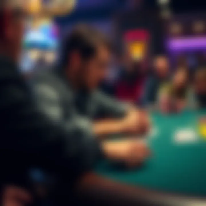 Player with pocket Jacks in poker game A player sits at a poker table with pocket Jacks, contemplating a late position bet while other players watch.