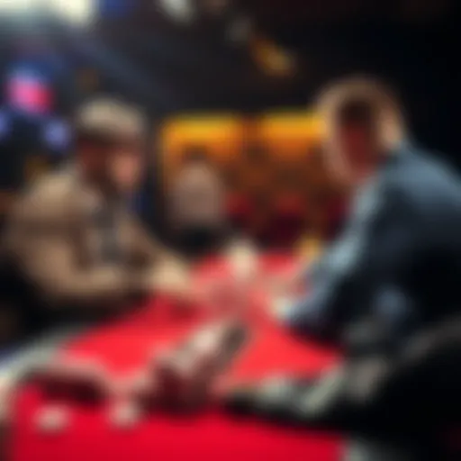 Two poker players analyzing strategies for pre-flop 3-bets at a table