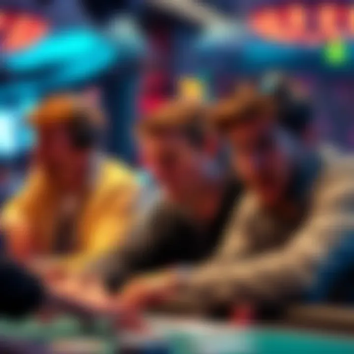 Players at Manchester 235 express disbelief after a surprising poker hand where a full house loses to five high